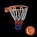 ZUINIUBI Collapsible Wall Mounted Hanging Basketball Goal Hoop Rim Metal Netting 32cm/12.6