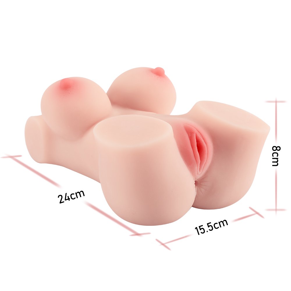 Fondlove Muschi Masturbator Sexspielzeug Liebespuppe 3D Realistische Erotik Silicon 1.65 KG Masturbatoren mit Busen Vagina/Pussy Anus Anal und für Männer Sexpuppe