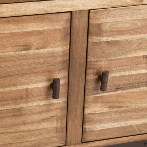 Best Selling Elijah Acacia Wood Storage Hutch