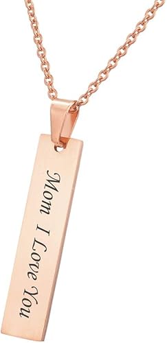 Amazon Tornado メッセージ ペンダント ネックレス 名入れ 文字やイラスト プレート 名前 カスタマイズ ステンレス 母の日 お守り 誕生日 ボックス付き 刻印無料 ネックレス 通販