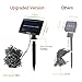 Solar String Lights 200LED 65ft Outdoor Waterproof Fairy Lights Landscape Flashing Lighting for Garden Patio Lawn Path Xmas Wedding Party Holiday Seasonal Decoration (White)