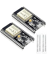 KeeYees Development Board 2.4 GHz Dual Core WLAN WiFi + Bluetooth 2-in-1 Microcontroller ESP-WROOM-32 Chip CP2102 for ESP32 for Arduino (2PCS)