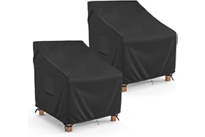 MR. COVER Patio Chair Covers Waterproof, Outdoor Furniture Covers for Rocking & Adirondack Chairs, Fits up to 32" W x 37" D x