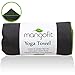 #1 Best Hot Yoga Towel With Anchor Fit Corners for your Mat by MangoFit - 100% Hygienic NEW Microfiber Fast Absorbent - Skidless, Non-Slip, Yoga Towel With Pockets - Great for Pilates, Gym, and Beach!