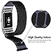 iGK For Fitbit Charge 2 Bands, Premium Woven Nylon Adjustable Replacement Bands Breathable Sport Strap with Metal Connector for Fitbit Charge 2 Black Small
