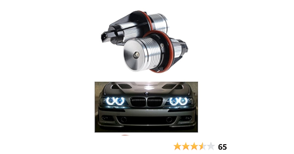 2 unidades luz LED de alta potencia 7000 K, color blanco. Bombillas ojos de ángel.