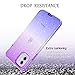 LONTECT for iPhone 11 Case Built-in Screen Protector Glitter Gradient Clear Sparkly Bling Rugged Shockproof Hybrid Full Body Protective Case Cover for Apple iPhone 11 6.1 2019, Purple Blue