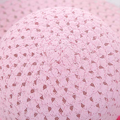 Girls Sunflower Straw Hats, Girls Tea Party Hats Set (8 Pcs Per Set, with Assorted Colors, for Kids 2-6) - Thumbnail 7