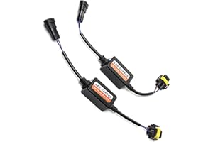 DACIRTY H11/H8/H9 LED Failure Decoder, Plug and Play Wiring Free Anti-flicker Radio Stereo Filter, Modification Replacement A