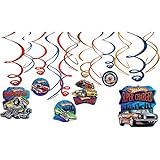 Hot Wheels Hanging Swirl Decorations (12pc)