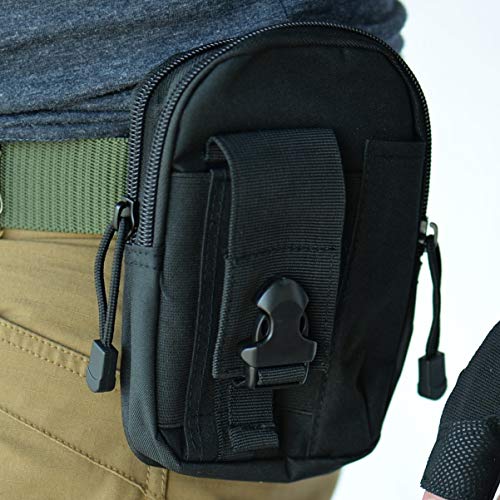 Military Tactical [MESH] Hat Bundle: 20-in-1 Tool, Operator Cap Embroidered Morale Patches (Velcro) Pouch Airsoft/Paintball - [Black] - Thumbnail 4