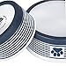 DII Bone Dry Paw Patch & Stripes Ceramic Pet Bowl for Food & Water with Non-Skid Silicone Rim for Dogs and Cats (Large – 7.5″ Dia x 2.4″H) Nautical Blue – Set of 2thumb 3