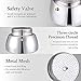 Mr. Rudolf Coffee Maker and Moka Pot,18/10 Stainless Steel Stovetop Espresso - (6 Cups)