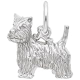 West Highland Terrier Charm In Sterling