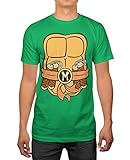 TMNT Teenage Mutant Ninja Turtles Mens Michelangelo Costume T-shirt M