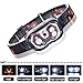 Zure Bright 300 Lumens LED Headlamp Flashlight for Running, 5 Lighting Modes Head Lamp for Adults, USB Rechargeable (Batteries Included)