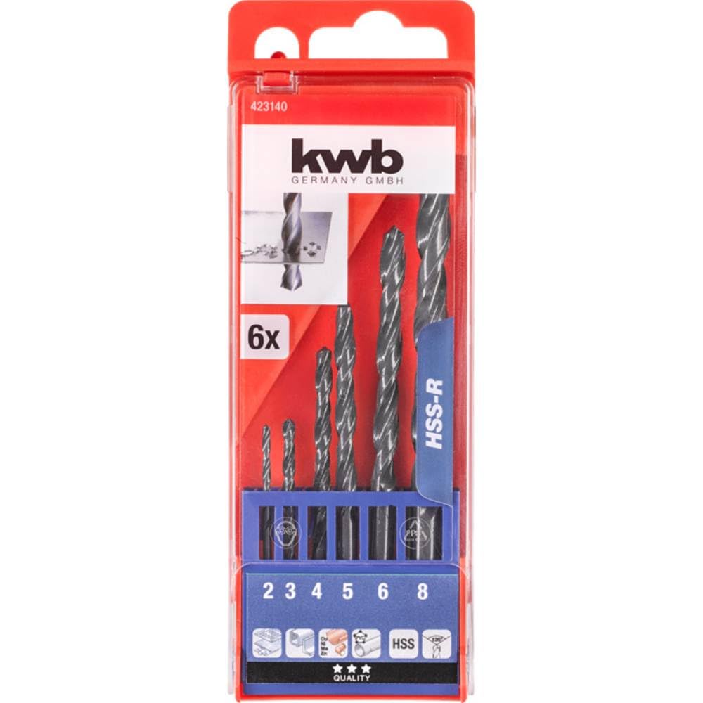 KWB 49423140 8 mm HSS Twist Drill Set (6-Piece)