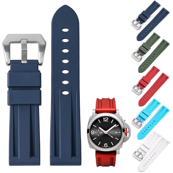 10 TUBES FOR 44MM PANERAI WATCH FOR 24MM RUBBER LEATHER STRAP BAND SWISS PART - Foto 9