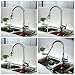 pH7 F04 1-hole or 3-holes Plastic Pull-down Kitchen Sink Faucet with Deck Plate; 1- handle Kitchen Faucet; Excellent Finish, Nylon Hose, and Docking System, Chorme