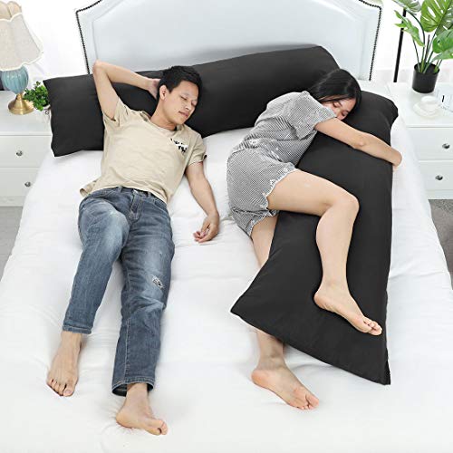 uxcell Set of 2 Body Pillow Cover Soft 1800 Series Microfiber Pillow