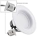 TORCHSTAR 4 Inch LED Baffle Recessed Lighting, 5%-100% Dimmable, CRI 90, Recessed Ceiling Downlight, 10W(65W Eqv.), 5000K Daylight, Damp Location Available, ETL Certified, Pack of 4