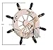 OliaDesign Ornamental Home Nautical Wall Marine Decor Wood Pirate Ship Helm Wheel