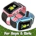 OLTEC 【2019 Update】 Smart Watch for Kids - Smart Watches for Boys Smartwatch GPS Tracker Watch Wrist Android Mobile Camera Cell Phone Best Gift for Girls Children boy Pink Blue Yellow