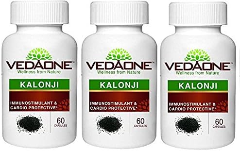 Vedaone Kalonji Capsules Extract from Pure Natural Nigella Sativa - Herbal Ayurvedic Ayurveda Black Cumin Seed 450mg…