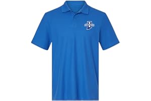 Campus Lab Officially Licensed Men's Embroidered Knit Polo, 100% Cotton Short Sleeve Shirt, Primary Logo Collection