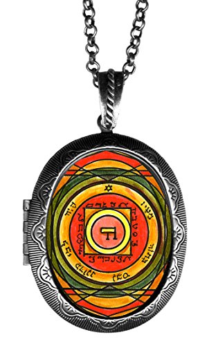 Solomons 5th Venus Seal for Inciting Love & Attraction Xl Solid Perfume Locket Antique Silver