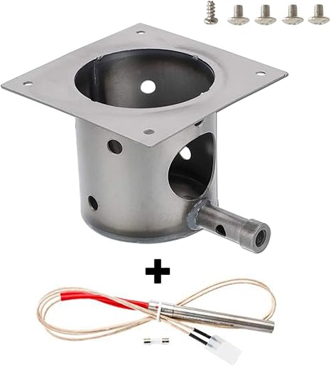 Amazon Com Zhouwhjj Fire Pot Burn Pot And Hot Rod Ignitor Kit Replacement Parts Plus Screws And Fuse For Traeger And Pit Boss Pellet Grill Garden Outdoor
