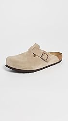 Birkenstock Unisex Boston Soft Footbed, Taupe