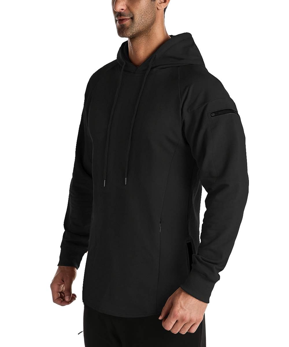 Men's Workout Hoodies for Gym and Running Muscle Fit Training Athletic