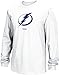 NHL Tampa Bay Lightning Men's Jersey Crest Long Sleeve Tee, Large, White