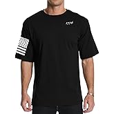 Men's Graphic Tees Short Sleeve 1776 USA Flag Crewneck Casual American Patriotic Regular T-Shirt for Men