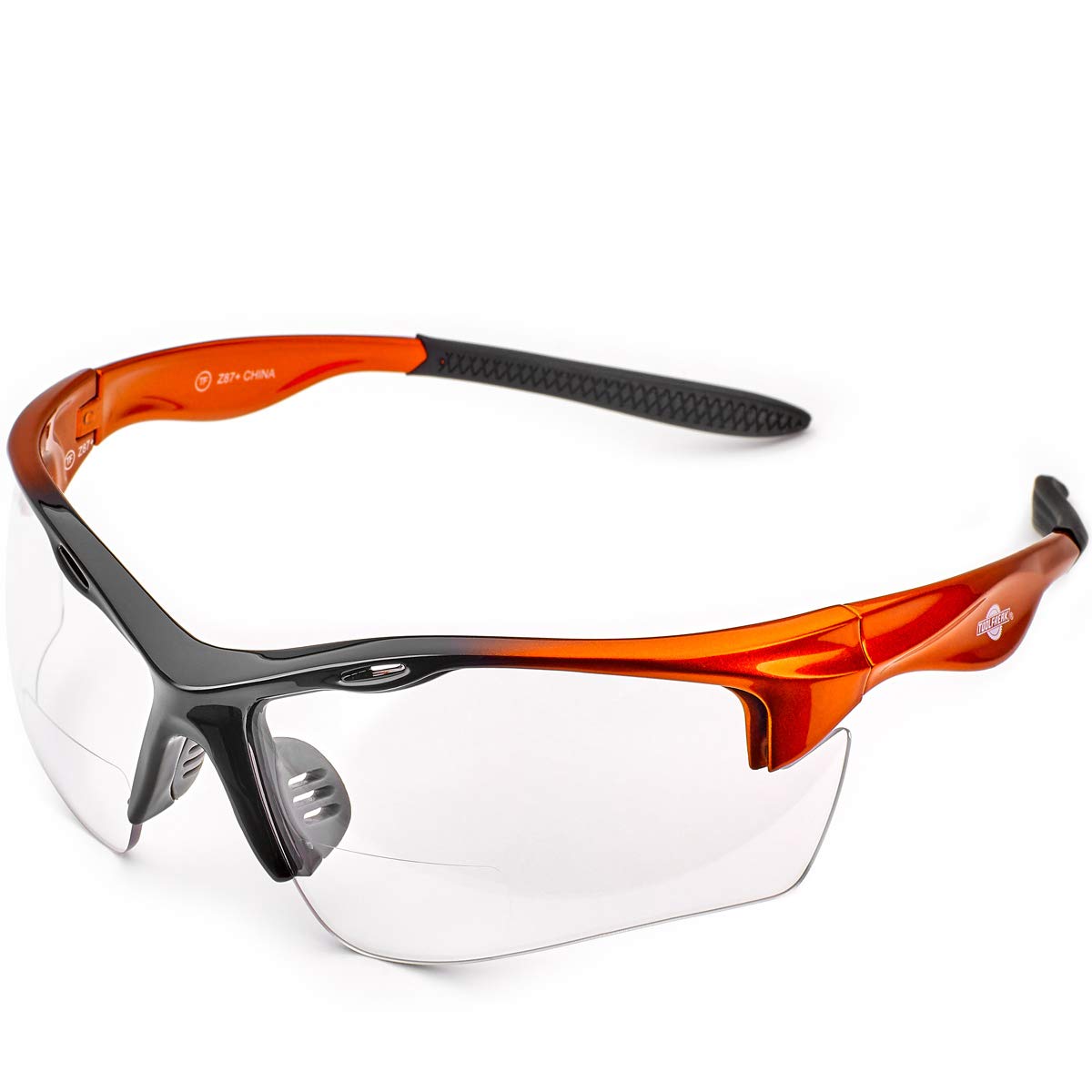 Photo 1 of ToolFreak Rebel Bifocal Safety Glasses 2.5 Clear, Rated ANSI z87+ Impact/UV