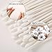 Pangda Cotton Swabs Cotton Tipped Applicator Double Tipped with Cardboard Handles, 400 Pieces (Pointed and Spiral Tip, Pointed and Round Tip)