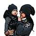 AMA(TM) Toddler Baby Warm Earflap Beanie Hat Hip-hop Hat Ski Cap Skull