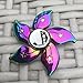 Fidget Spinner Rainbow Flower Bauhinia, Finger Gyro Floral Star, Metal Hand Spinning Toy EDC, ADD, ADHD, Anxiety, Focus, Stress Reducer and Time Killer, Great Gift, Perfect for Girl (Multi-Color)