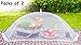 (2 Pack) Luxury Large Food Cover Tent | 100% Organza Net Highly Durable and Nontoxic | 2 Set of Extra Large Picnic Food Cover Mesh | Perfect Giant Outdoor Food Cover to Keep Insect and Fly Away