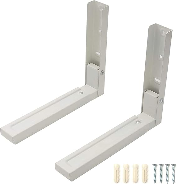 Microwave Wall Mount Brackets, Foldable Arm Adjustable Extensible Wall