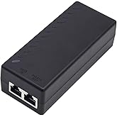 ULTRAPOE Gigabit PoE+ Injector, 30W 48V, Black | 10/100/1000Mbps, IEEE 802.3af/at Compliance, Extend Network Up To 100M (328 ft), Plug and Play