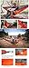 XSPOLVE Double Camping Hammock with Hammock Tree Straps，Portable Parachute Nylon Hammock for Hiking Backpacking(Gray &Orange)