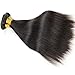 Shimei Brazilian Virgin Hair Straight Hair 3 Bundles Deals 8A 100% Unprocessed Remy Hair Extensions Virgin Human Hair Bundles Weave Wefts Natural Black Color 300Gram 12 14 16 Inch