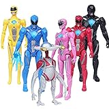 Power Rangers Action Figures Toy 6 Pieces - Power Rangers Action Figure Super Heroes Set - Toys Play Gift Game - Super Heroes Toys 5-inch Toys PVC Action Figures 6pcs/set Child Toys Gifts Decoration