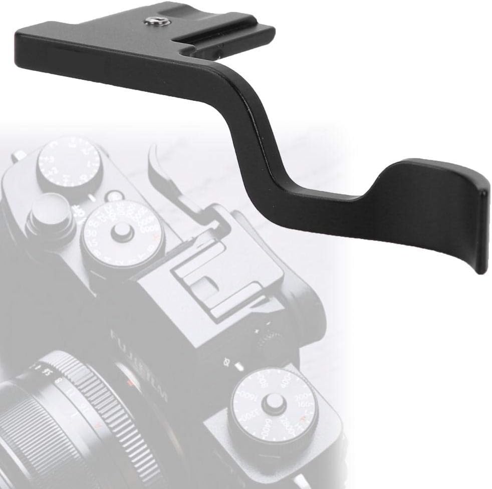Black Aluminum Alloy Thumb Grip for XT30 Camera, Ergonomic Hand Grip for Steady Video Shooting and Photography