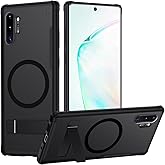 TIANNIUKE Magnetic Case for Samsung Galaxy Note 10 Plus,Compatible with MagSafe,Adjustable Kickstand,Translucent Matte Anti-Fingerprint,Shockproof Protective Phone Case for Galaxy Note 10 Plus Case
