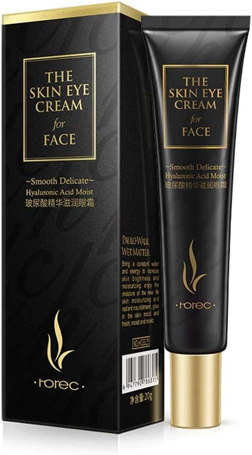 ROREC Hyaluronic Acid Moist Skin Eye Serum Cream for Face Whitening Brightness Smooth Delicate 20g