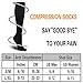 5 Pairs Compression Socks for Men Women 20-30 mmHg for Running Nurses Flight Pregnancy (Black(5 Pairs), Small/Medium)