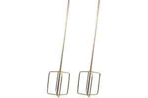 Uonlytech 2pcs Stirring Rod Drill Stirrer Paddle Paint Mixer Drill Bit Handheld Mixer Cement Sticks Paint for Handheld Electric Tool Parts re-usable